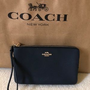 Coach Double Zip Wristlet
